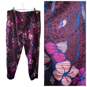 2X pro player floral and leopard print leggings with pockets